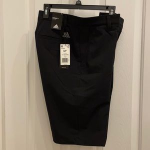 Adidas golf shorts. Black. Dri-fit material.